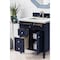James Martin Vanities Brittany 30in Single Vanity, Victory Blue w/ 3 CM Ethereal Noctis Quartz Top 650-V30-VBL-3ENC - alternate 3